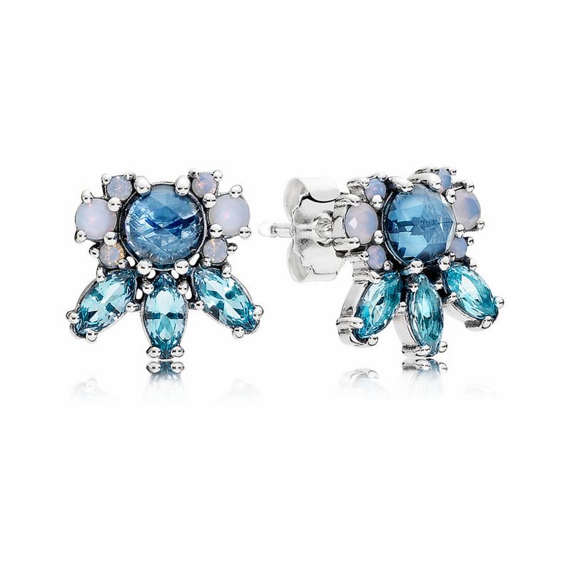 Pandora Patterns of Frost Stud Earrings Silver Egypt YV4269081